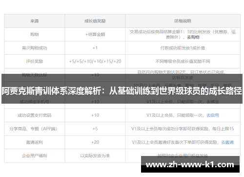 阿贾克斯青训体系深度解析：从基础训练到世界级球员的成长路径